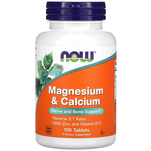 ���� �������� NOW Magnesium & Calcium with Zinc and Vitamin D3, 270 �, 100 ��. ������ ������