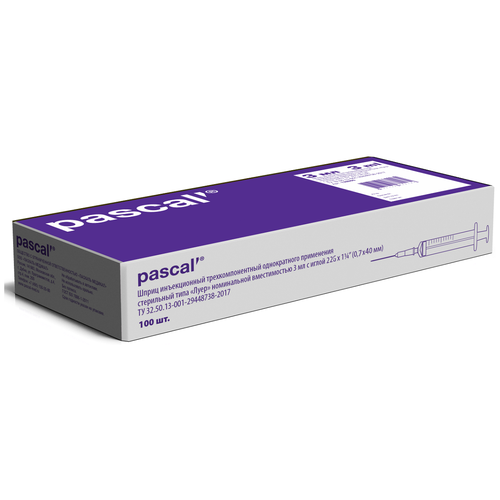 ���� ����� Pascal' ����������������, 40 �� x 0.7 ��, ������: 22G, 3 ��, 100 ��. ������ ������