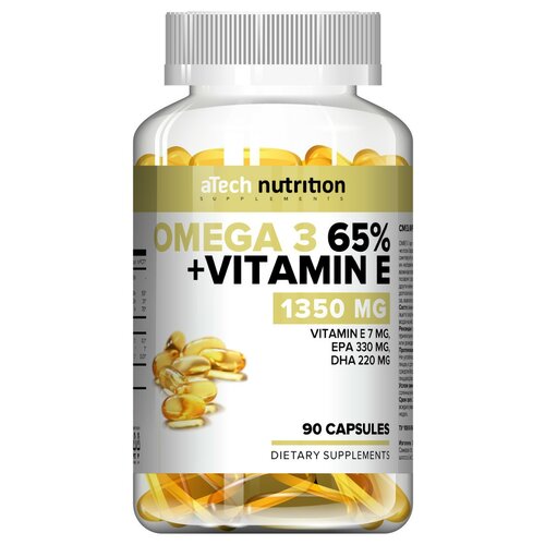 ���� Omega 3 65% + Vitamin E, 1.35 �, 90 ��., 1 ��. ������ ������