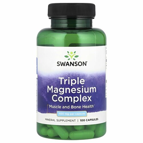 ���� Swanson Triple Magnesium Complex 400 mg 100 ����, 400 ��, 100 ��, 120 �, 100 ��., 1 ��. ������ ������