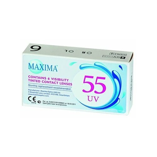 ���� ���������� ����� Maxima 55 UV, 6 ��., R 8,6, D -1,25 ������ ������