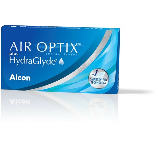 ���� ���������� ����� �� ����� Alcon Air Optix Plus HydraGlyde, 6 ��., R 8,6, D +7,5, 1 ��. ������ ������