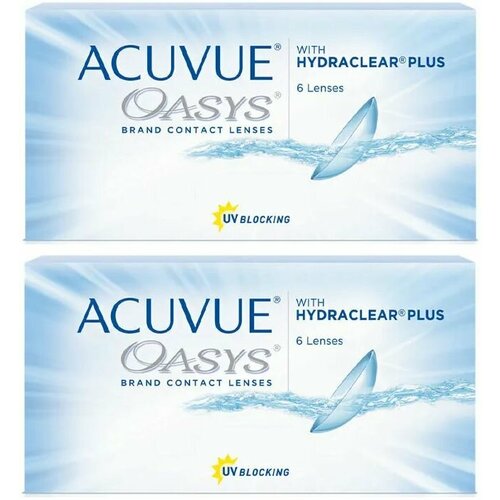 ���� ���������� ����� ACUVUE OASYS with Hydraclear Plus, 6 ��., R 8,8, D -11,5, 2 ��. ������ ������