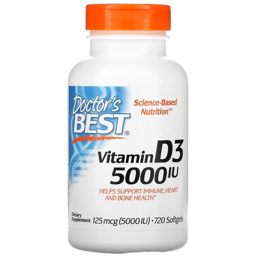 ���� Doctor's Best Vitamin D3 ����., 5000 ��, 220 �, 720 ��. ������ ������