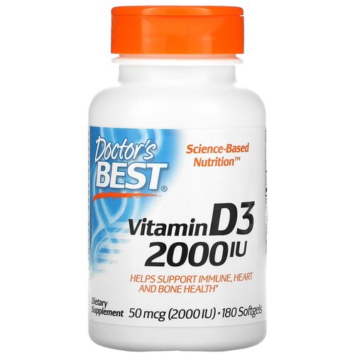   Doctor's Best Vitamin D3, 80 , 2000 ME, 180 .   -     , -, 