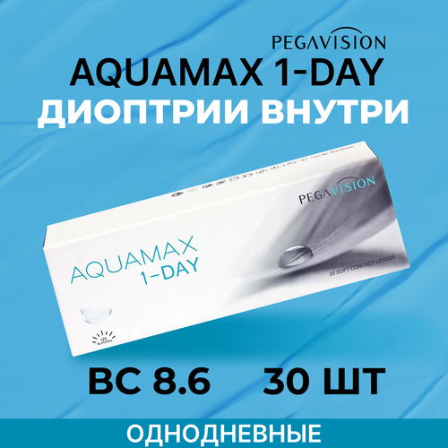    Pegavision Aquamax 1-Day, 30 ., R 8,6, D +2, , 1 .  