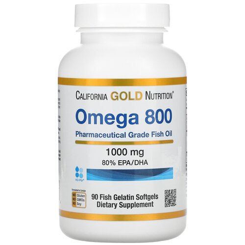  California Gold Nutrition Omega 800 Fish oil ., 180 , 90 .   -     , -, 