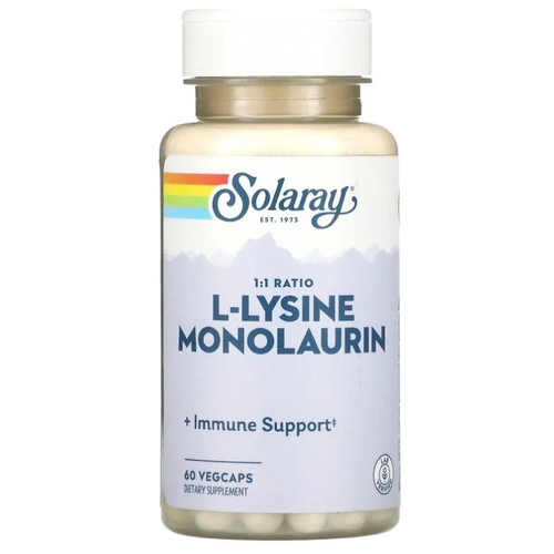���� ������� Solaray L-Lysine Monolaurin 1:1 Ratio, 90 �, 60 ��. ������ ������