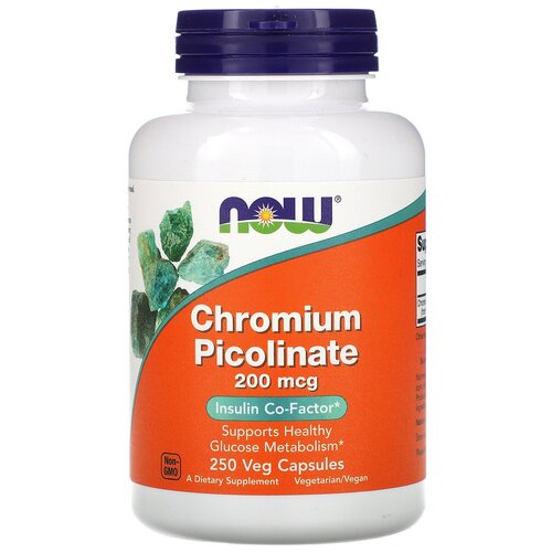 ���� ������� NOW Chromium Picolinate, 190 �, 100 ��, 200 ���, 250 ��. ������ ������