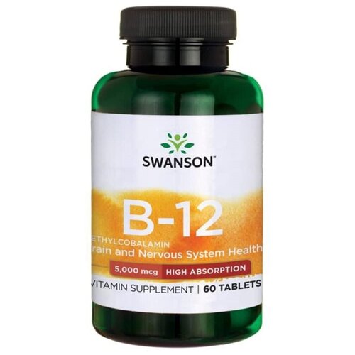  Swanson Vitamin B12 5000  60  (Swanson)   -     , -, 