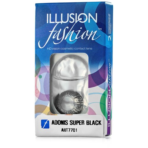 ���� ���������� ����� ILLUSION Fashion Adonis, 2 ��., R 8,6, D -5, superblack ������ ������