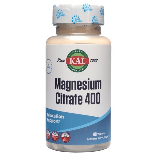 ���� Magnesium Citrate 400 �� (������ ������) 60 �������� (KAL) ������ ������
