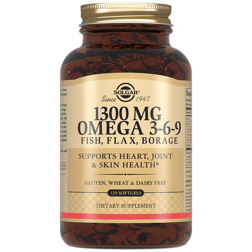 ���� Solgar Omega 3-6-9 Fish, Flax, Borage ����., 1300 ��, 760 �, 120 ��. ������ ������