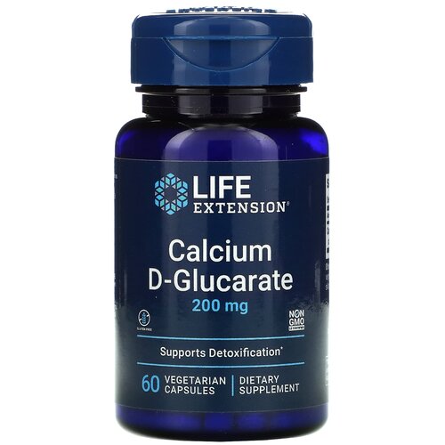 ���� ������� Life Extension Calcium D-Glucarate, 50 �, 100 ��, 200 ��, 60 ��. ������ ������