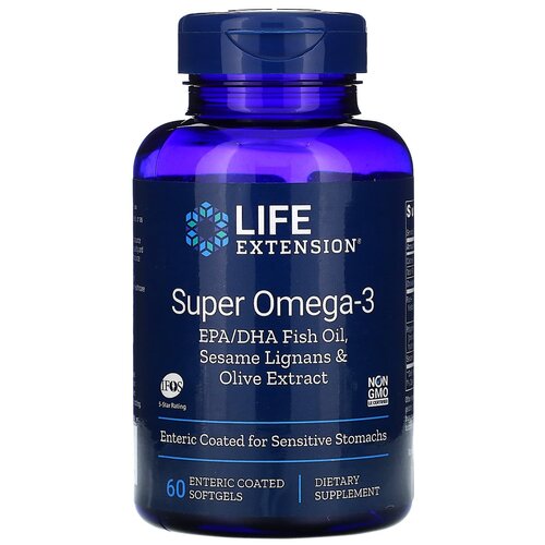 ���� ������� Life Extension Super Omega-3 EPA/DHA with Sesame Lignans & Olive Extract, 200 �, 60 ��. ������ ������