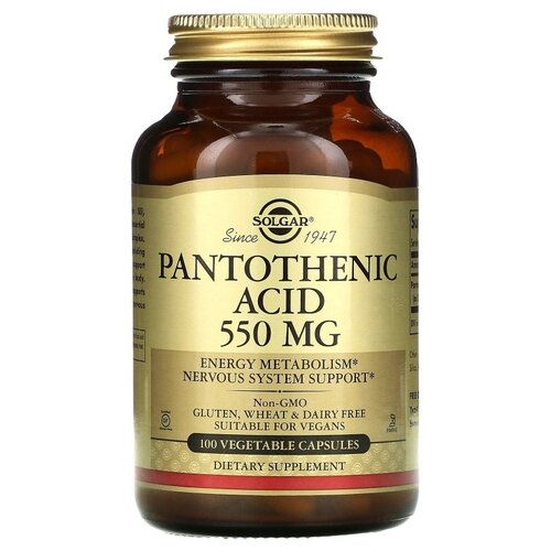   SOLGAR Pantothenic Acid, 150 , 550 , 100 .   -     , -, 