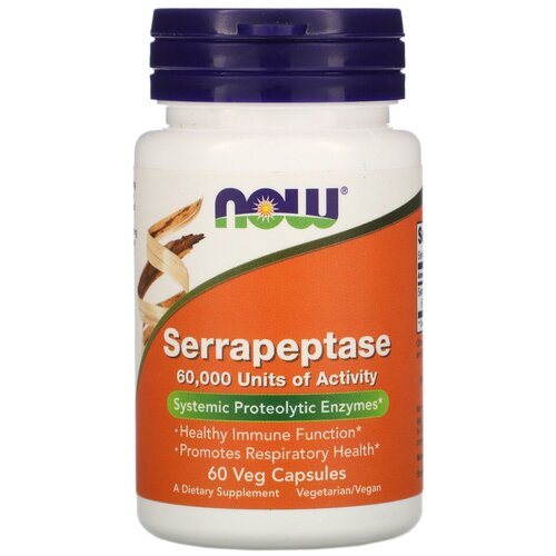   NOW Serrapeptase, 80 , 50 , 60 .   -     , -, 