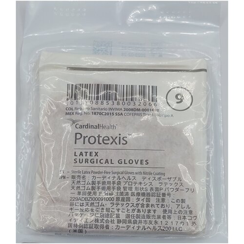 ���� �������� Protexis� Latex Surgical Gloves ������������� ������/������ ����������, ������ 9.0, 40 ��. (20 ���) ������ ������