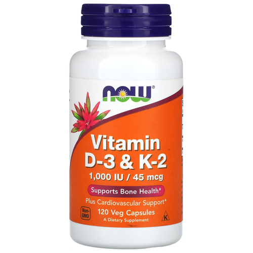   NOW Vitamin D-3 & K-2, 90 , 150 , 120 .   -     , -, 