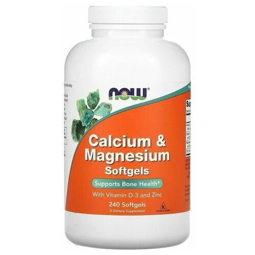 ���� ������� NOW Calcium & Magnesium, with Vitamin D-3 and Zinc, 820 �, 250 ��, 240 ��. ������ ������
