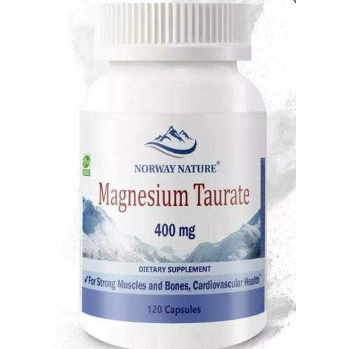 ���� ��������� ��������, Norway Nature, Magnesium Taurate, 120 ������, ������ ������