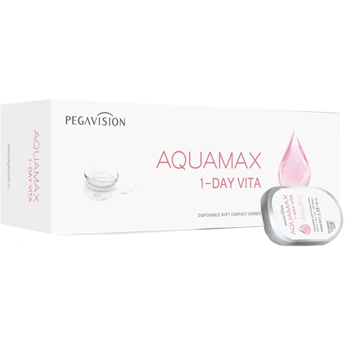 ���� ���������� ����� Pegavision Aquamax 1 Day Vita, 30 ��., R 8,6, D -3,75, ����������, 1 ��. ������ ������