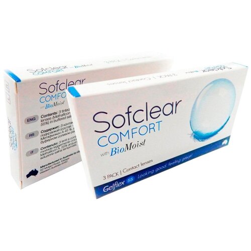    Gelflex Sofclear Comfort with BioMoist, 3 ., R 8,6, D -0,75  