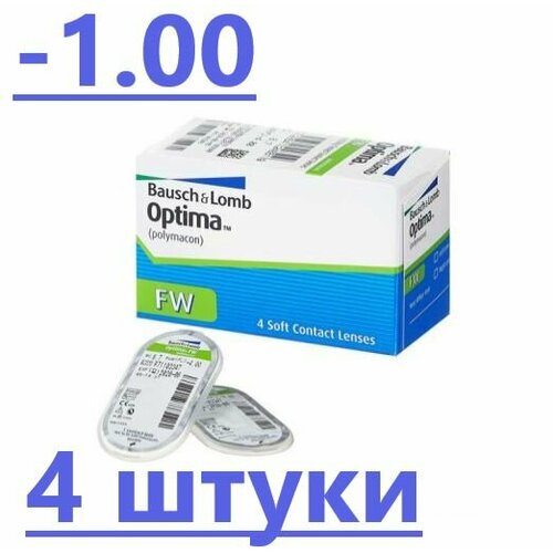 ���� ���������� ����� Bausch & Lomb Optima FW/ B C 8.7/ 4 �����/-1.00 ������ ������