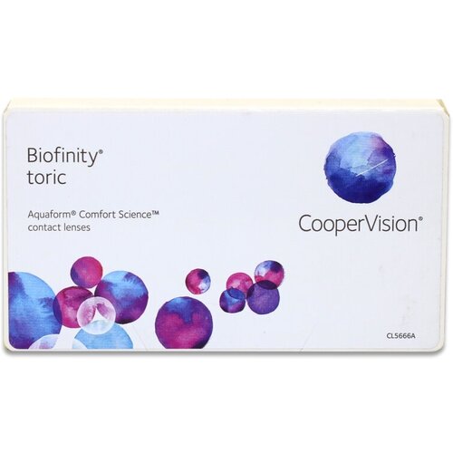    CooperVision Biofinity Toric., 3 ., R 8,7, D -2,CYL:-0,75,A:80, , 1 .  