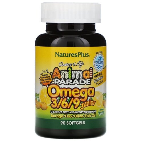 ���� NaturesPlus Animal Parade Omega 3/6/9 ����., 160 �, 90 ��., 1 ��., ����� ������ ������