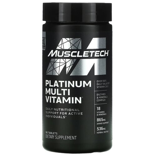 ���� MuscleTech Platinum Multivitamin, 100 �, 90 ��. ������ ������