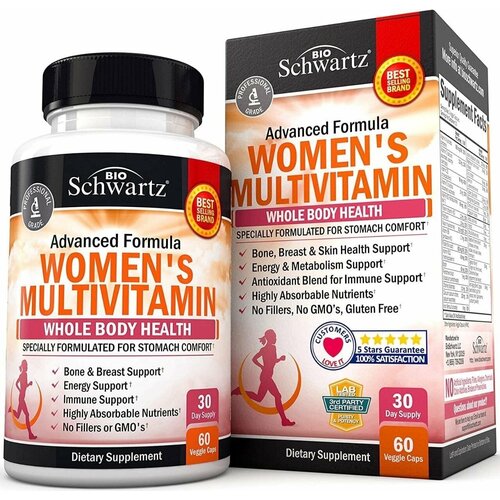 ���� ���������-����������� �������� ��� ������, BioSchwartz Womens multivitamin, 60 ������ ������ ������