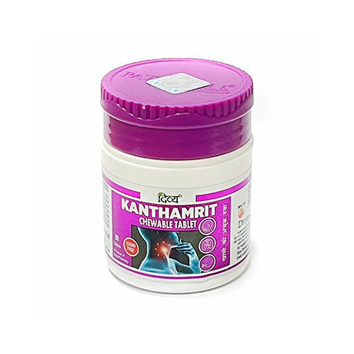 ���� ����������� ������� �� ����� � ���� � ����� ��������� , ��� ������ / KANTHAMRIT CHEWABLE SUGAR FREE TABLET DIVYA, 80 ���. ������ ������