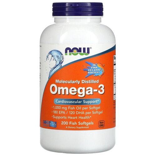 ���� ������� NOW Moleculary Distilled Omega-3, 400 �, 200 ��. ������ ������