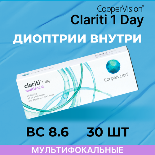    CooperVision Clariti 1 day Multifocal, 30 ., R 8,6, D +5, ADD: , , 1 .   -     , -, 