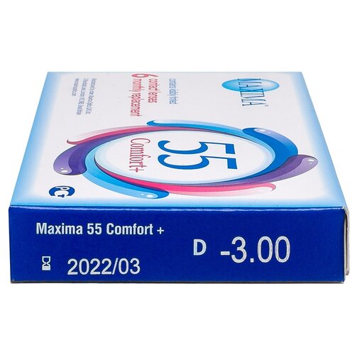    Maxima 55 Comfort Plus, 6 ., R 8,6, D -3, , 1 .  