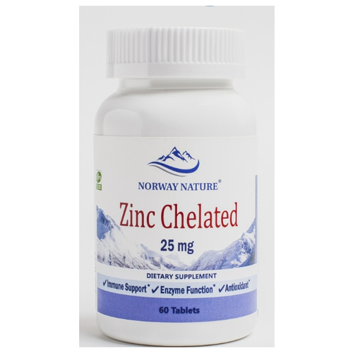 ���� Norway Nature Zinc Chelated (���� �������� �����) 25 �� 60 �������� (Norway Nature) ������ ������