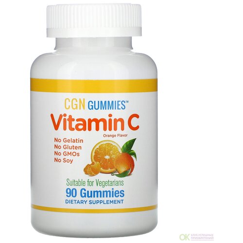 ���� California Gold Nutrition, Vitamin C Gummies, ����������� �������� � ��������� C, ����������� ������������ ����, ��� ��������, 90 ���. �������� ������ ������