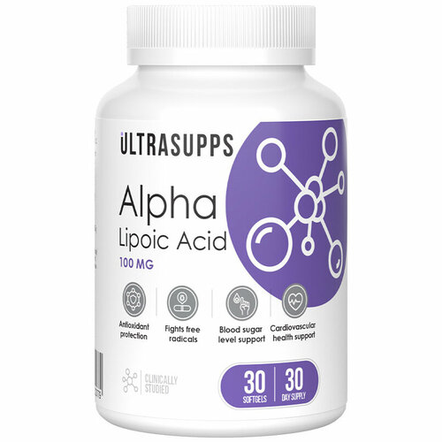 ���� UltraSupps Alpha Lipoic Acid 100 mg - 30 ���. ������, --- ������ ������