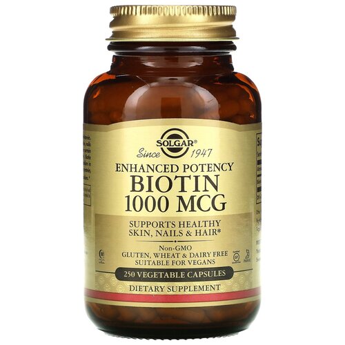 ���� ������� SOLGAR Biotin 1000 ���, 300 �, 1000 ���, 250 ��. ������ ������