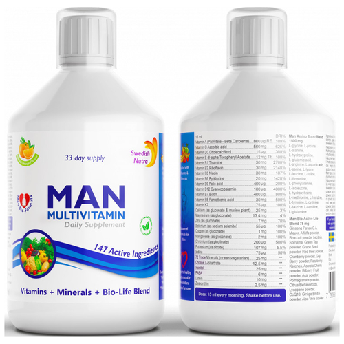 ���� �������� Swedish Nutra Man Multivitamin (�������������� ��� ������) 500 �� (Swedish Nutra) ������ ������