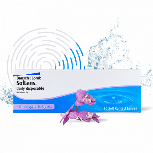 ���� ���������� ����� Bausch & Lomb Soflens Daily Disposable, 30 ��., R 8,6, D -5,25 ������ ������