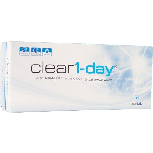 ���� ���������� ����� Clearlab Clear 1-day, 30 ��., R 8,7, D -1, ����������, 1 ��. ������ ������