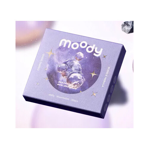 ���� ���������� ����� Moody Cosmo Disco, 10 ��., R 8,5, D -2,25, bubble nebula, 1 ��. ������ ������