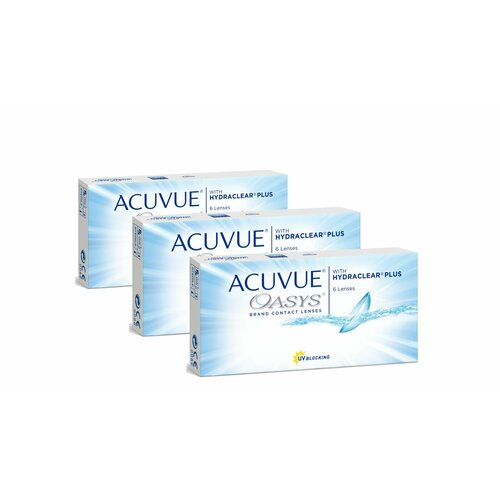 ���� ���������� ����� ACUVUE OASYS with Hydraclear Plus, 6 ��., R 8,4, D -3,5, 3 ��. ������ ������