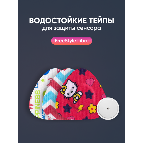 ���� ����������� ����������� ����� (��������) ��� ������ ������� Freestyle Libre (�������� �����). ����������� 7 �� 7 ��, ���� �������, 10 ��������� ������ ������