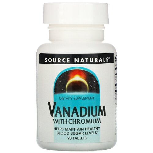  Vanadium with Chromium (  ) 90  (Source Naturals)   -     , -, 