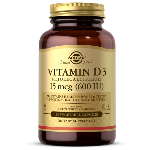 ���� Vitamin D3 (������� �3) 15 ��� (600 IU) 120 �������������� ������ (Solgar) ������ ������