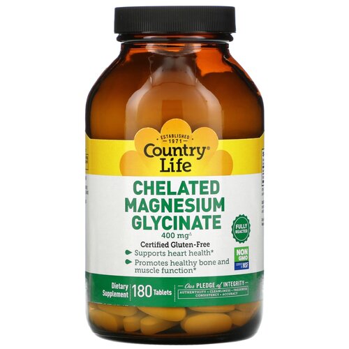 ���� �������� Country Life Chelated Magnesium Glycinate, 990 �, 180 ��. ������ ������