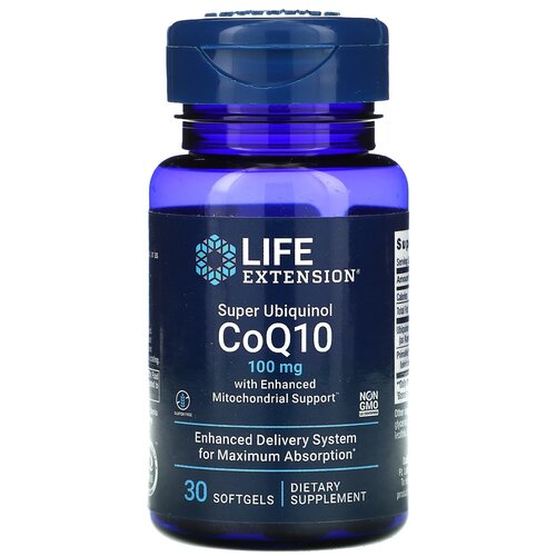   Life Extension Super Ubiquinol CoQ10 with Enhanced Mitochondrial Support, 50 , 100 , 30 .   -     , -, 